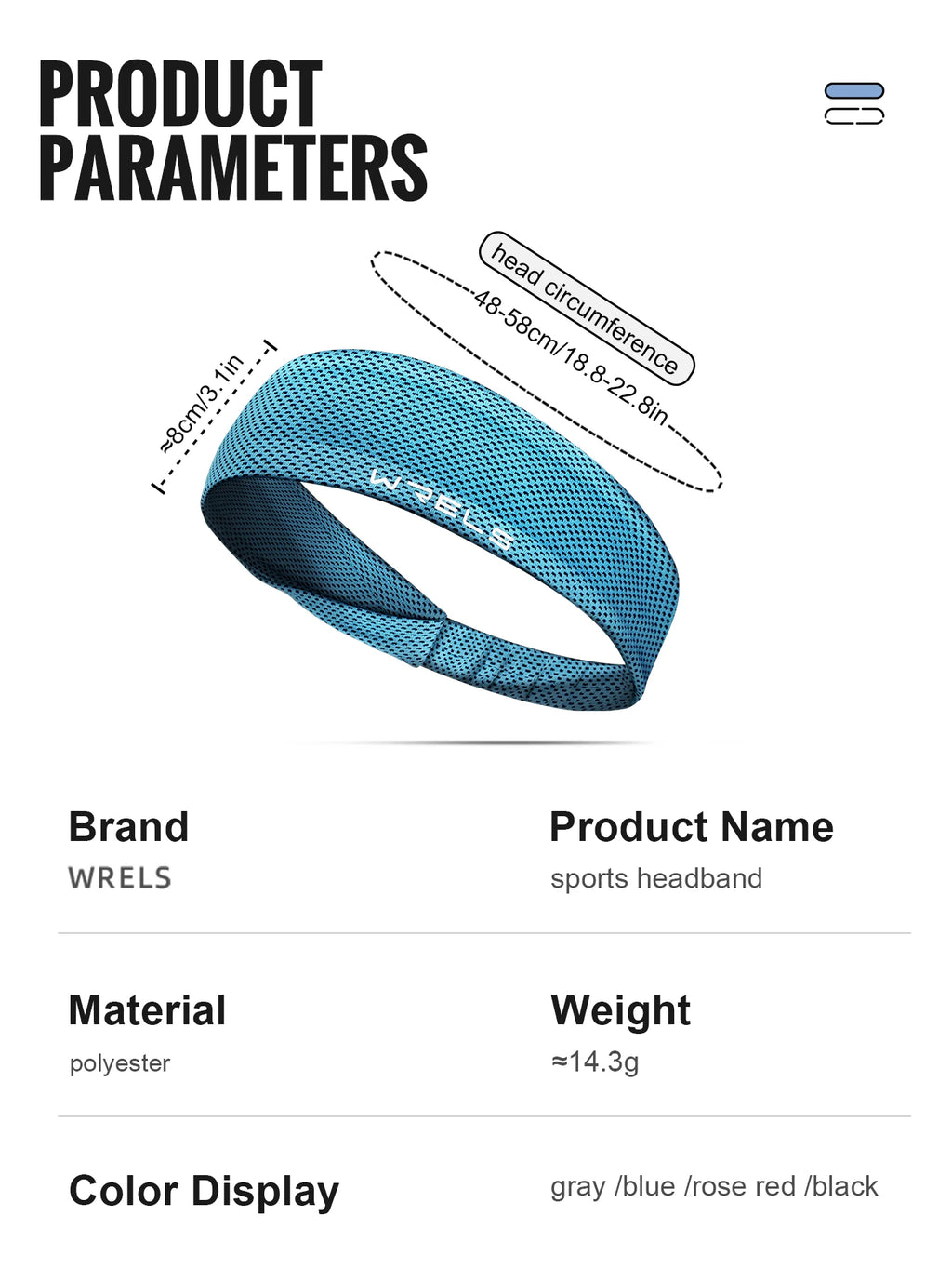 Sweat-Wicking Sport Headband – Non-Slip Running & Tennis