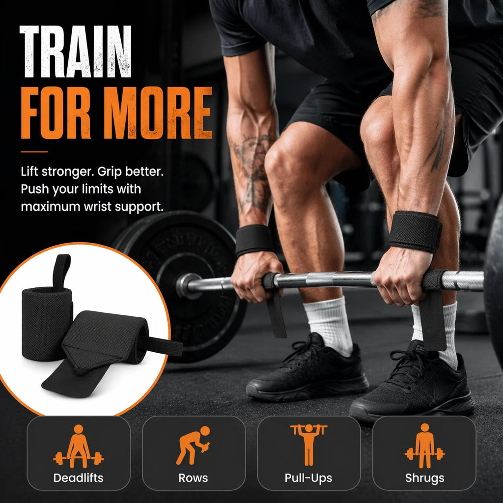 Weightlifting Wrist Wraps & Thumb Strap – Universal Fit
