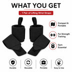 Weightlifting Wrist Wraps & Thumb Strap – Universal Fit