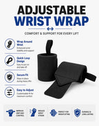 Weightlifting Wrist Wraps & Thumb Strap – Universal Fit