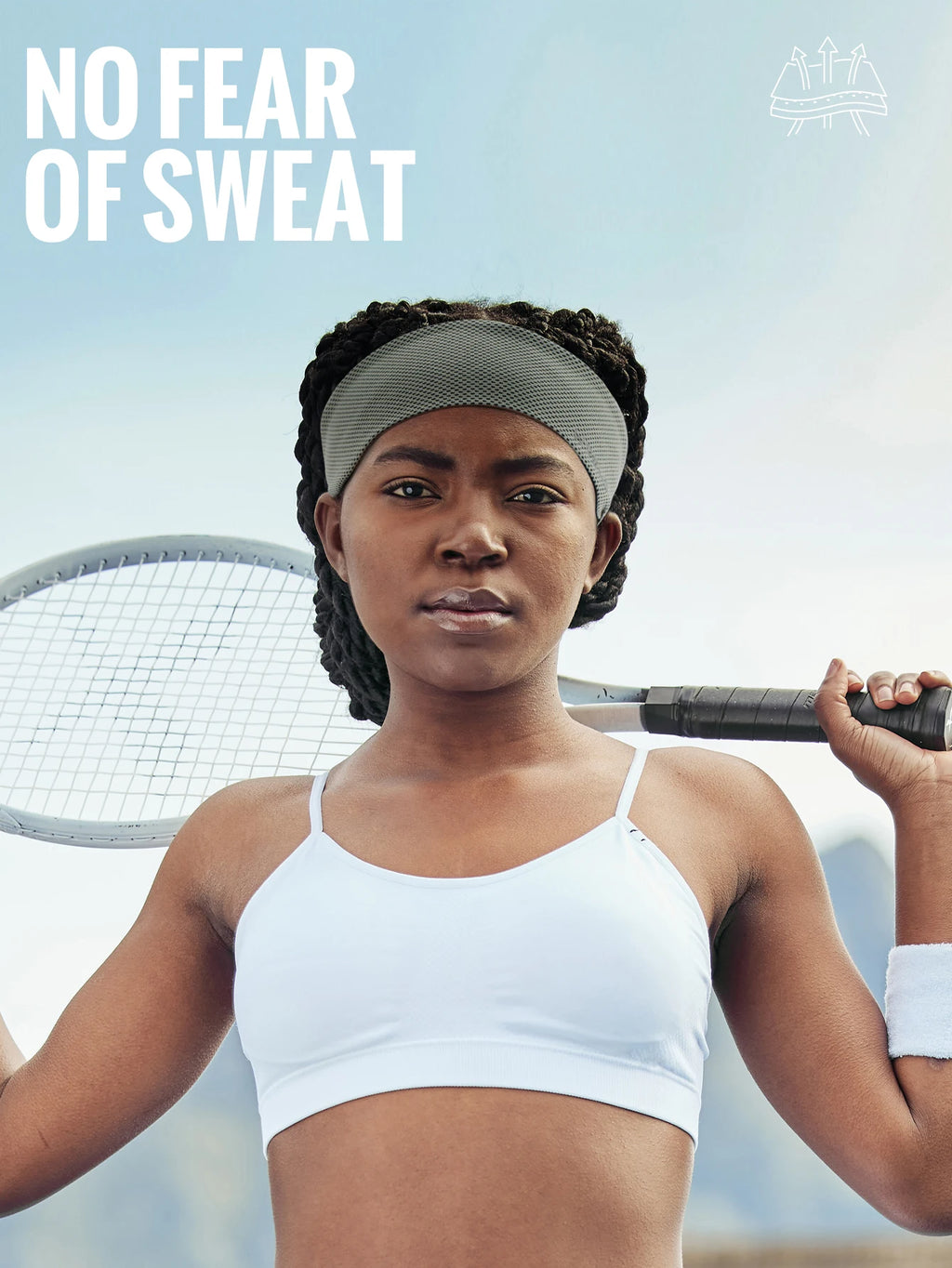 Sweat-Wicking Sport Headband – Non-Slip Running & Tennis