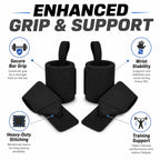 Weightlifting Wrist Wraps & Thumb Strap – Universal Fit
