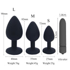 Silicone Anal Plug & Bullet Vibrator Set