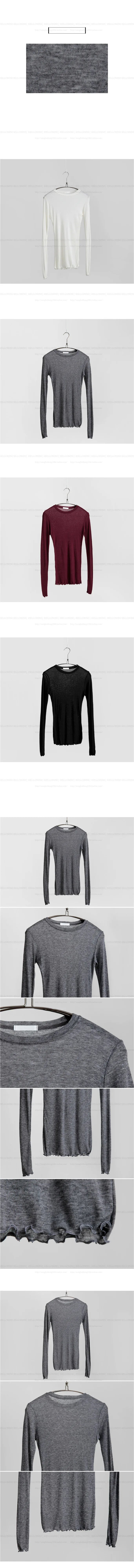 Women's Cotton Long Sleeve Sheer Basic Tee