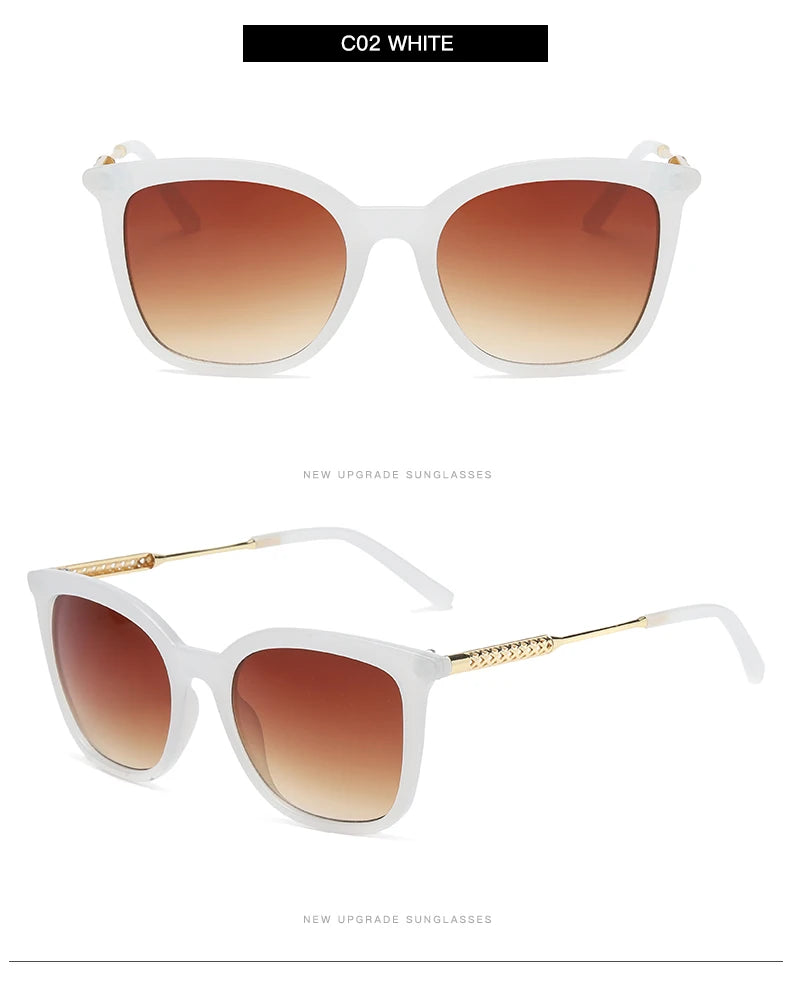 Classic Square Sunglasses Women Men Vintage Brand Sun Glasses Alloy Frame Retro Trend Fashion Style Shades Oculos de sol