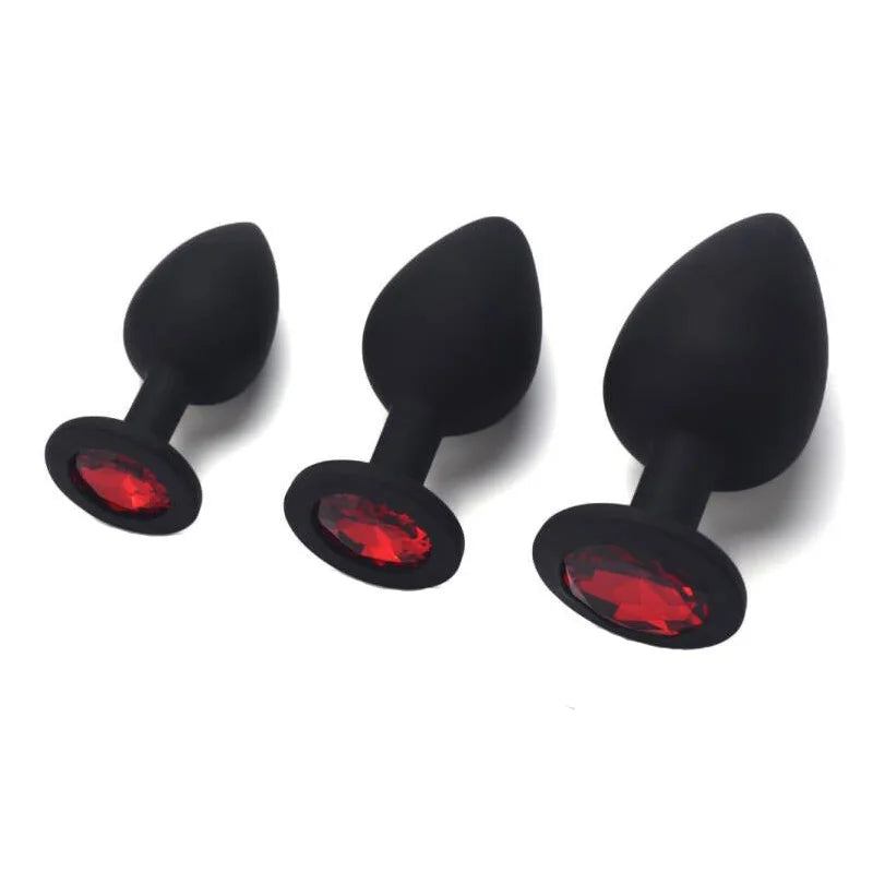Silicone Anal Plug & Bullet Vibrator Set