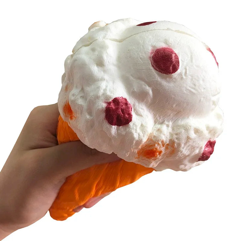 Squishy Slow-Rising Fidget Toy – Scented Ice Cream & Popcorn Stress Reliever