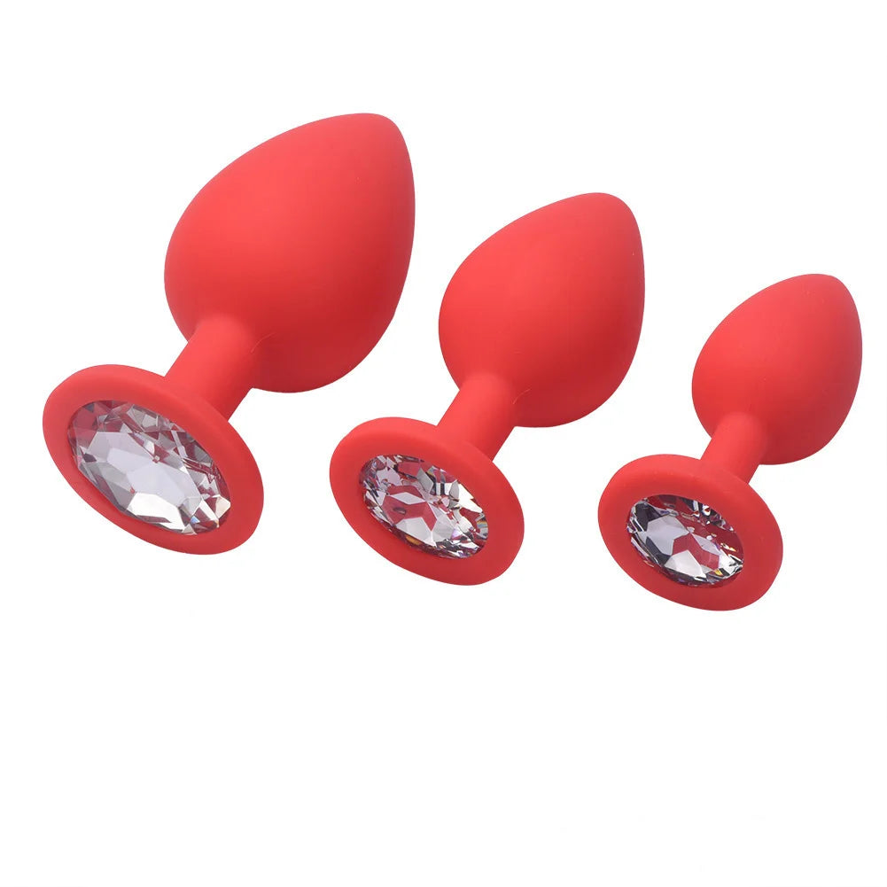 Silicone Anal Plug & Bullet Vibrator Set