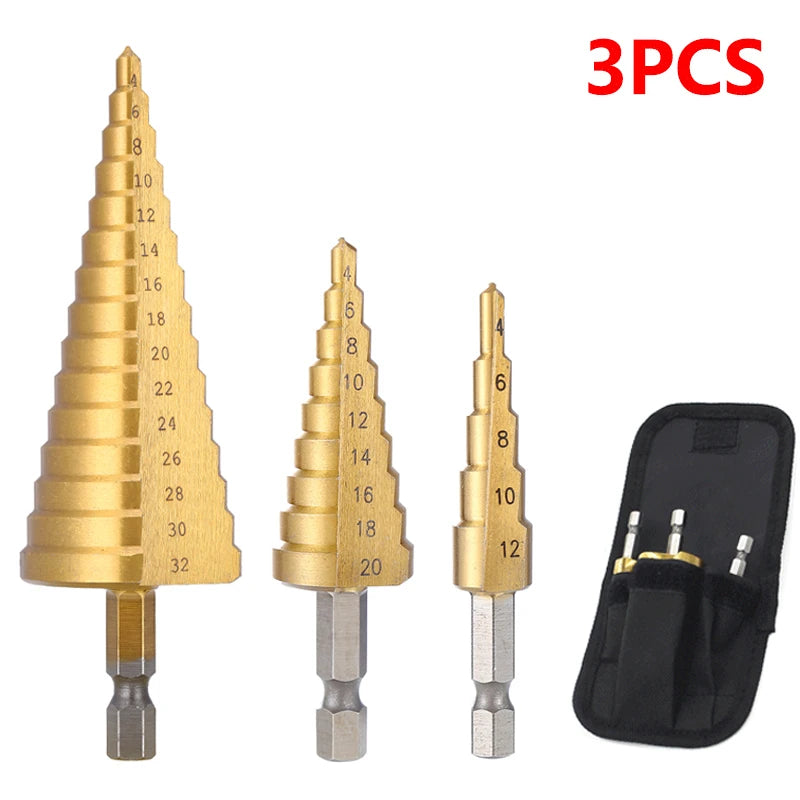 Titanium Coated Step Drill Bit