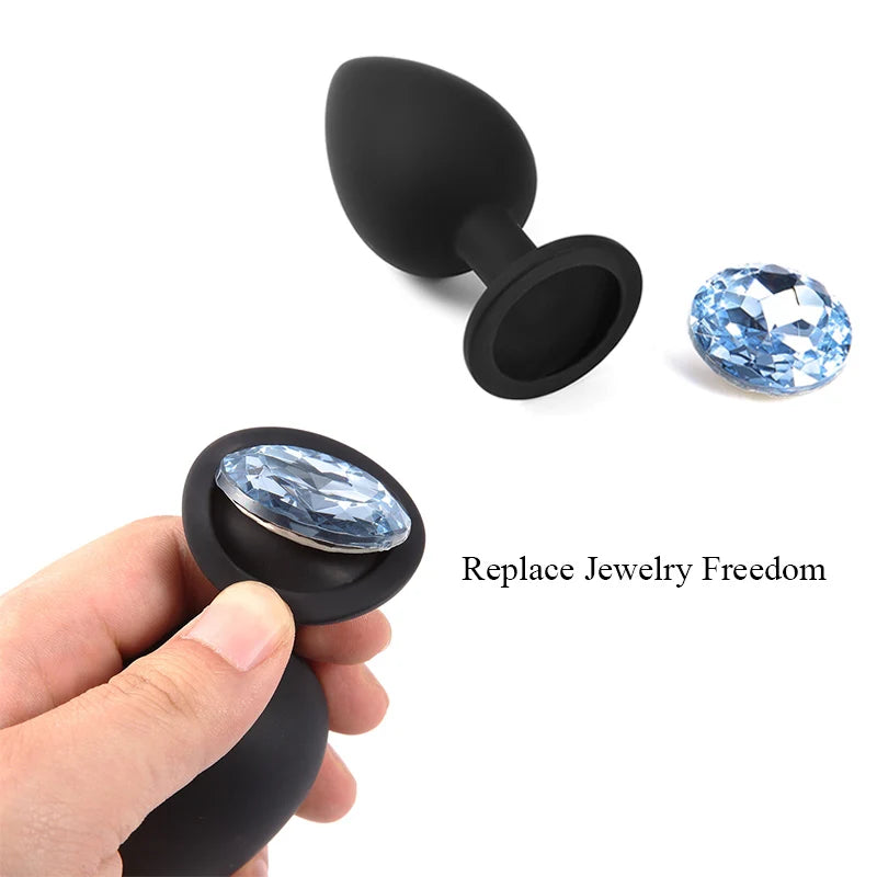 Silicone Anal Plug & Bullet Vibrator Set