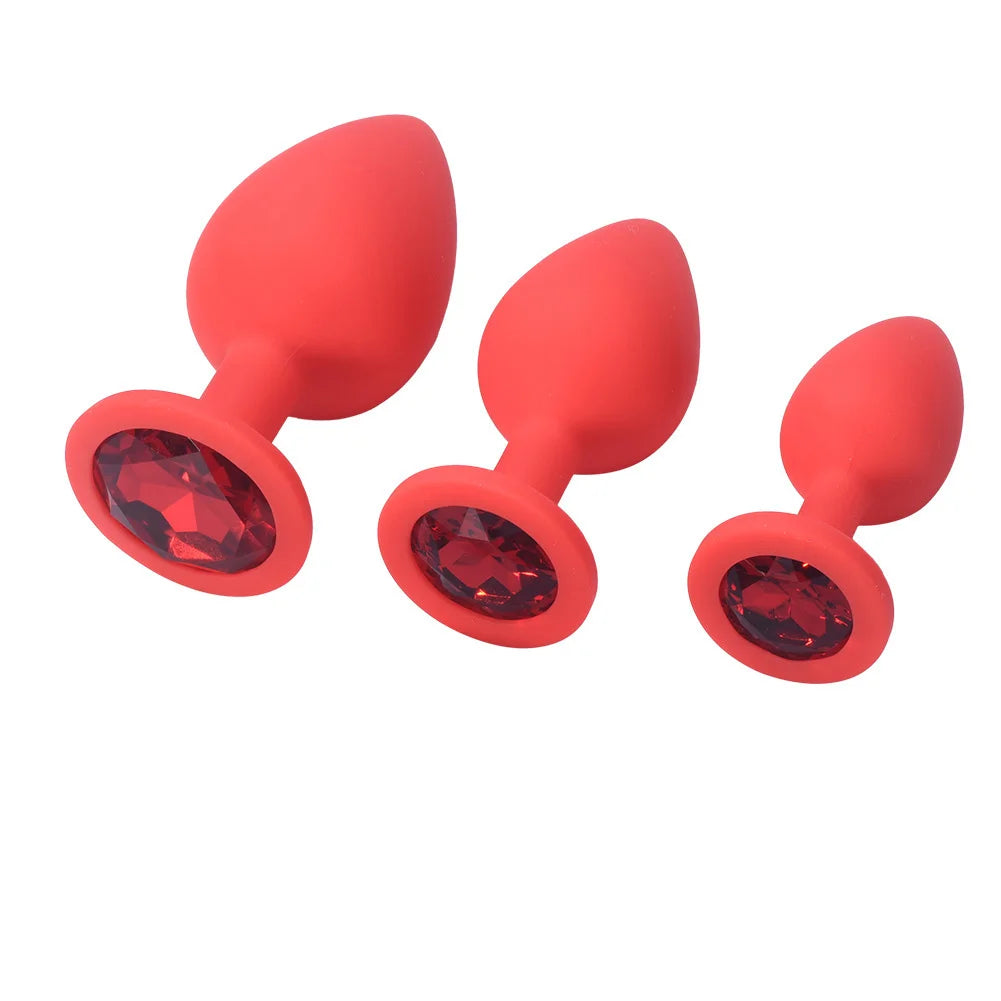 Silicone Anal Plug & Bullet Vibrator Set