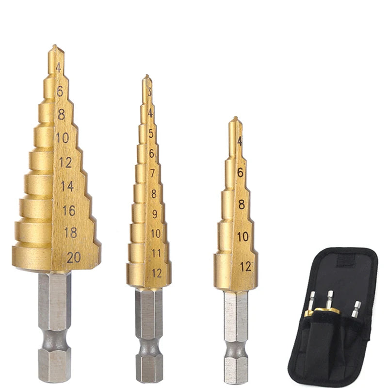 Titanium Coated Step Drill Bit