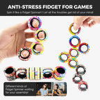 9Pcs Fingers Magnetic Ring Fidget Spinner