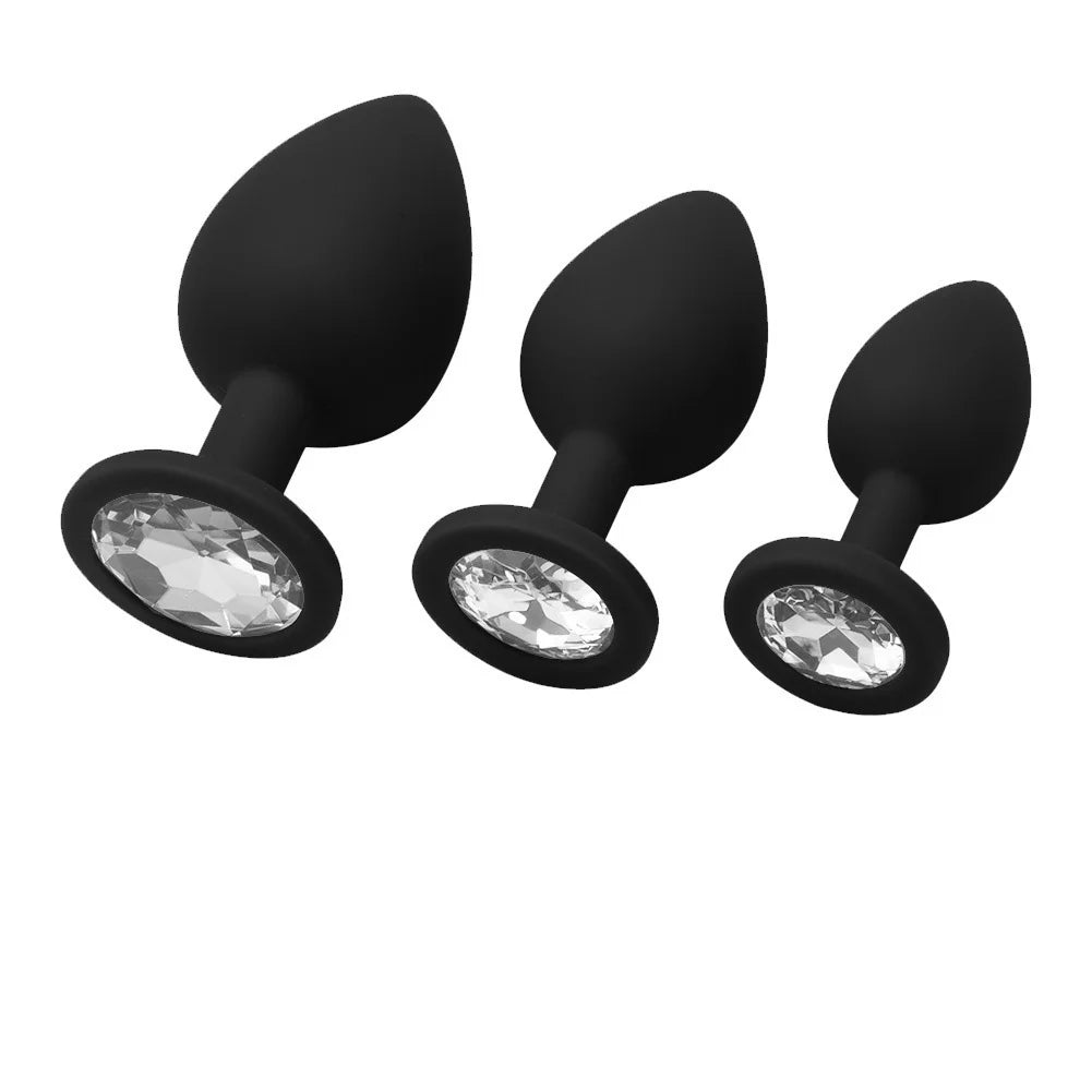 Silicone Anal Plug & Bullet Vibrator Set