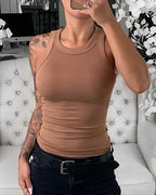 Women's Ribbed Tank Top – Sleeveless Summer Camisole