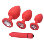 Silicone Anal Plug & Bullet Vibrator Set
