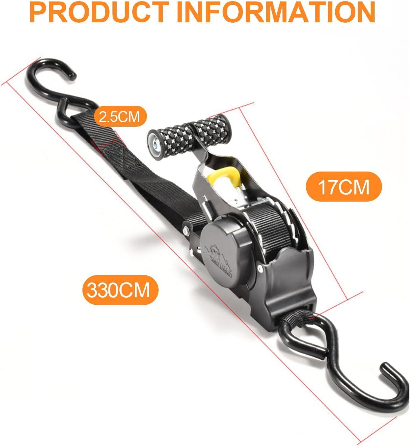 Heavy-Duty Cargo Tie-Down Straps