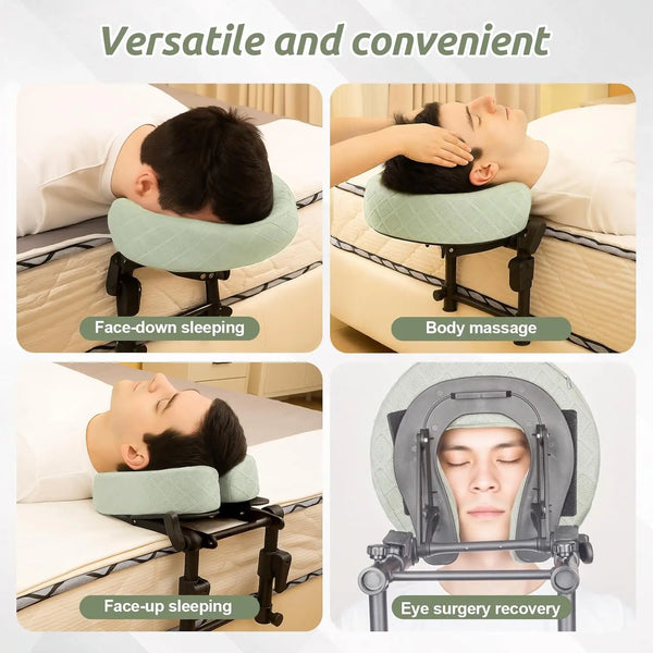 Prone Face-Down Massage Pillow – Adjustable Bed Massage Support System