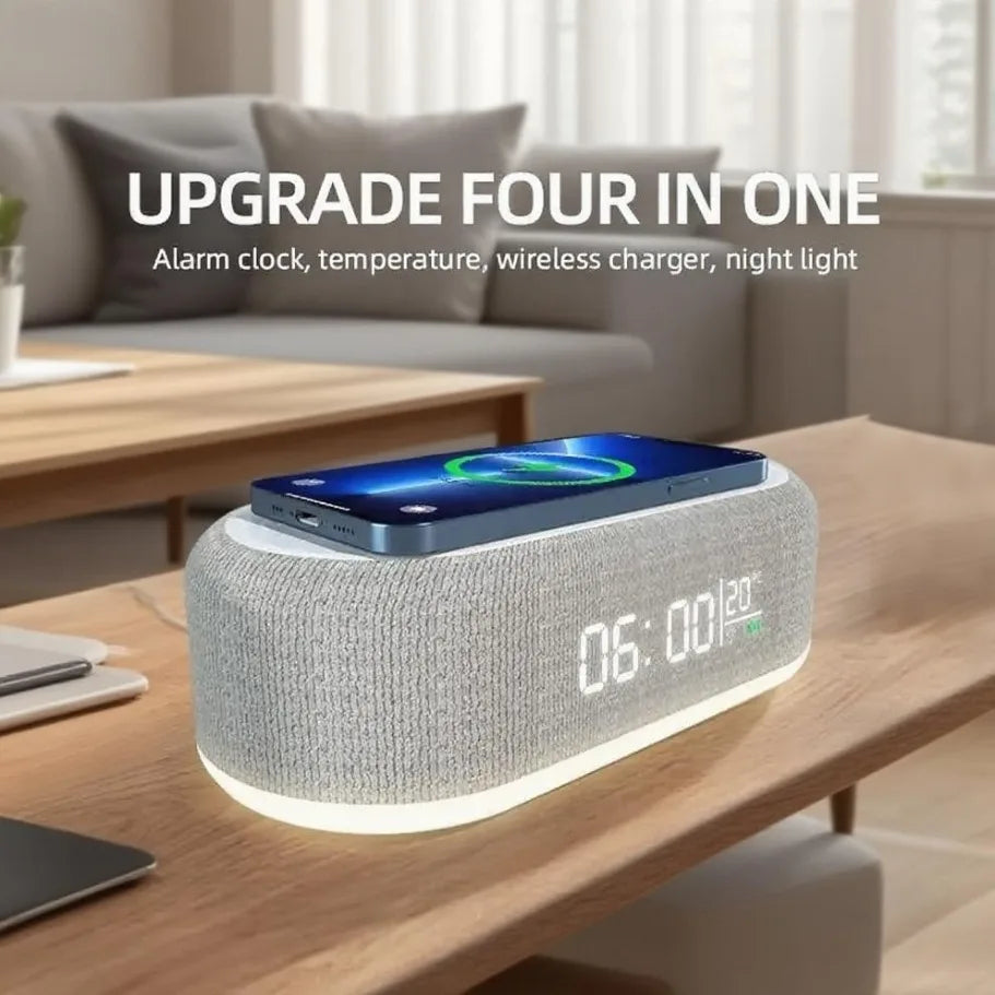 5-in-1 Wireless Charging Alarm Clock