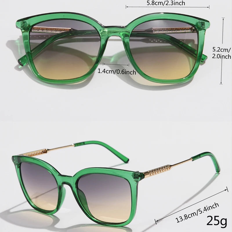 Classic Square Sunglasses Women Men Vintage Brand Sun Glasses Alloy Frame Retro Trend Fashion Style Shades Oculos de sol