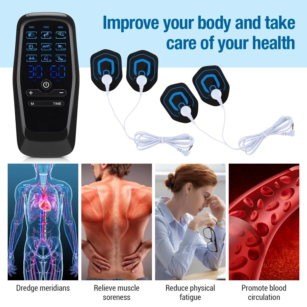 EMS Acupuncture Body Massage Stimulator