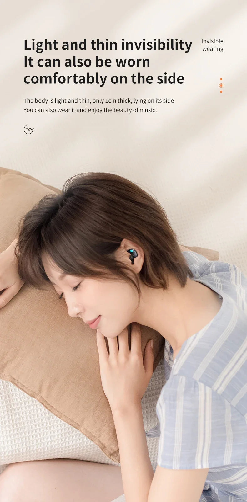 Wireless Bluetooth Sleep 5.3 Earbuds — IPX5 Waterproof Sport & Sleep Earphones with Mic | Base, PRO & Ultra