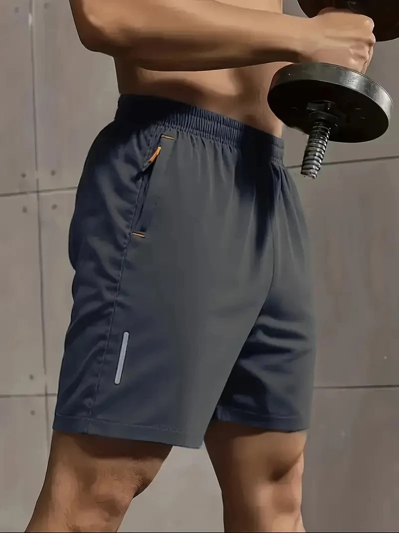 Men's Elastic Waist Sports Shorts