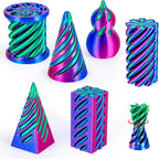 6 Pack Spiral Cone Fidget Toys