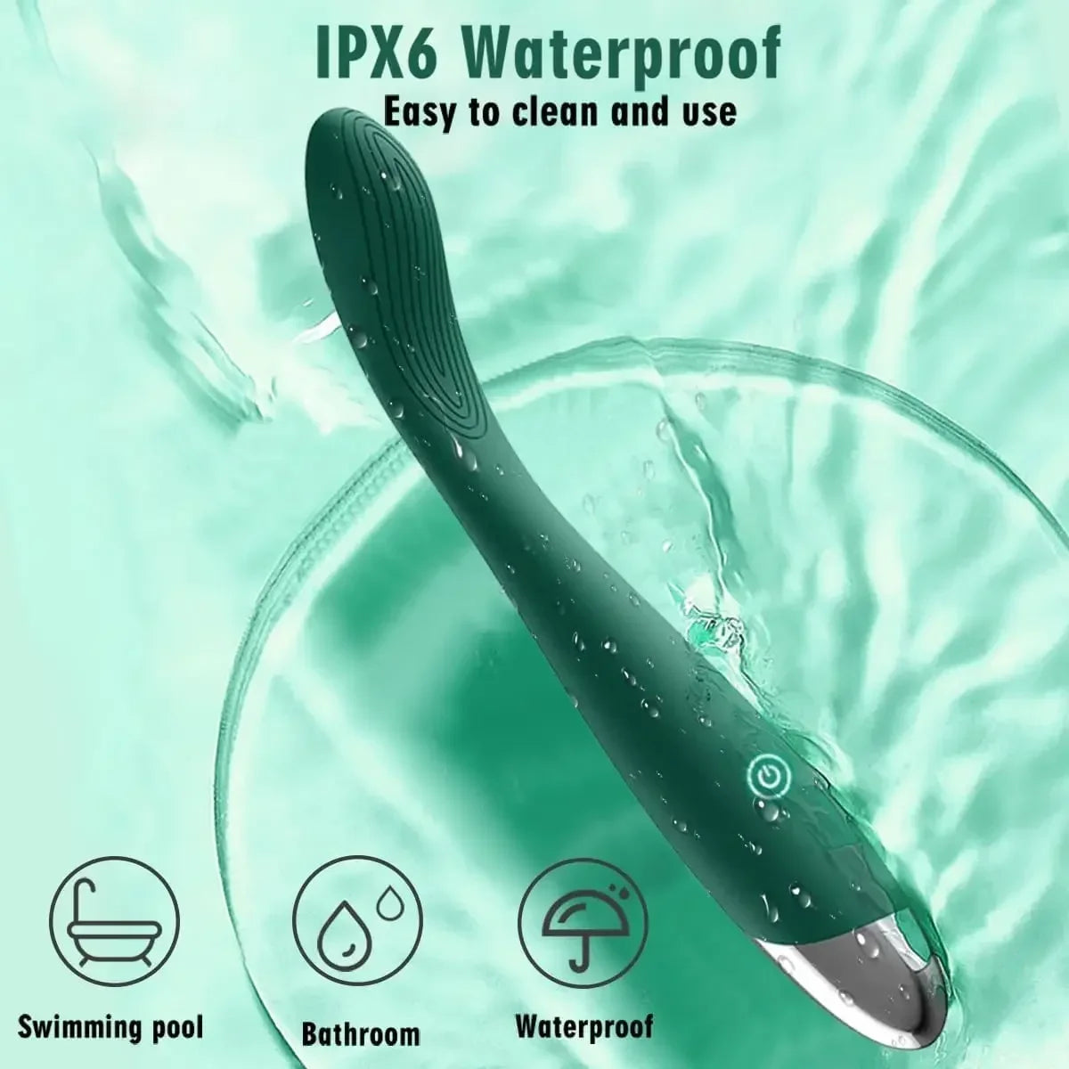 Clitoral & G-Spot Vibrator Wand | 10 Modes | USB Rechargeable