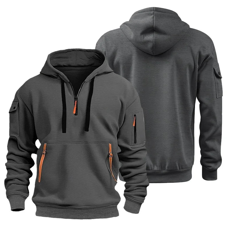 Men's Everyday Fleece Hoodie — Zip Pocket, Pull Rope & Plus Sizes Available