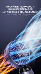 Portable Neck Fan with Phone Stand & LED Display