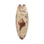 Vintage Wooden Surfboard Wall Sign — Coastal Beach Décor