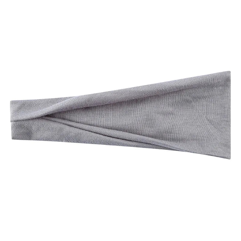Women's Elastic Turban Headband — Solid Color Hair Wrap for Yoga, Makeup & Everyday Style | 22 Colors