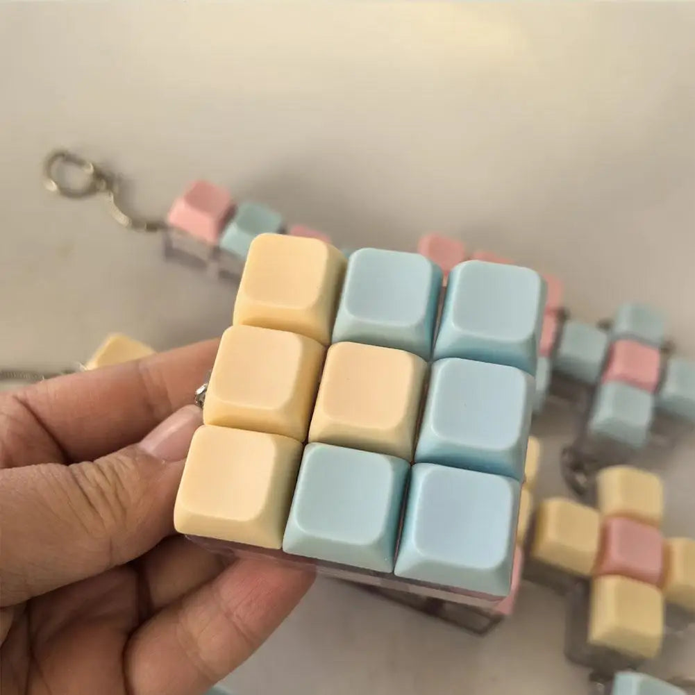 Mini Mechanical Keyboard Fidget Toy | Stress Relief Keychain | 1, 4, 5 & 9 Key Styles