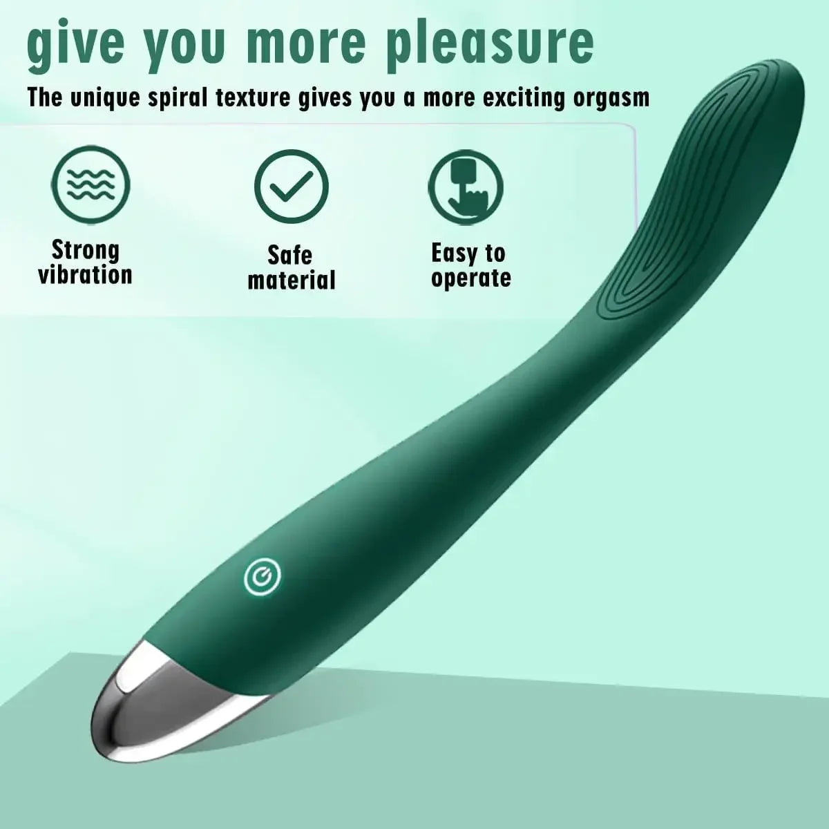 Clitoral & G-Spot Vibrator Wand | 10 Modes | USB Rechargeable