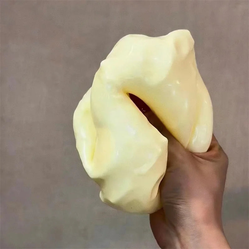 Jumbo Cheese Cube Stress Ball | Squishy Fidget Toy for Stress Relief & ASMR