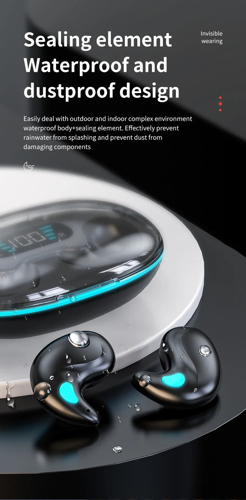 Wireless Bluetooth Sleep 5.3 Earbuds — IPX5 Waterproof Sport & Sleep Earphones with Mic | Base, PRO & Ultra