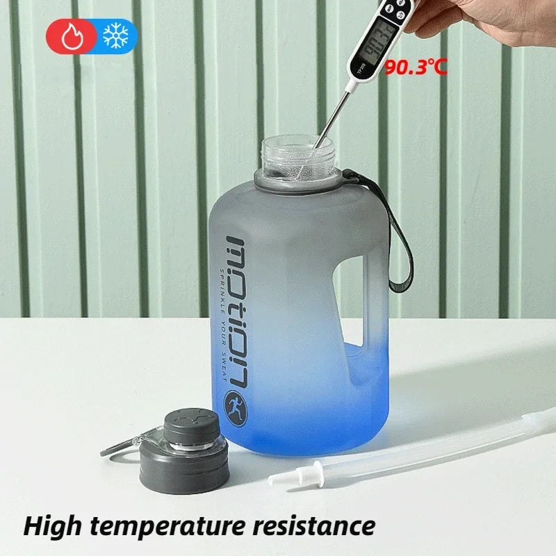 2L Sports Water Bottle with Straw & Hydration Scale — BPA-Free | 1.6L & 2.4L