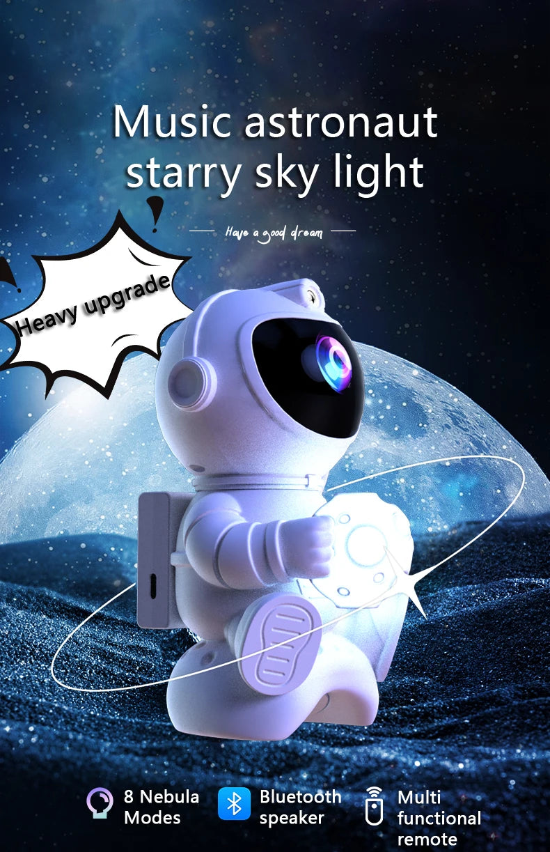 Astronaut Star Projector with Bluetooth Speaker
