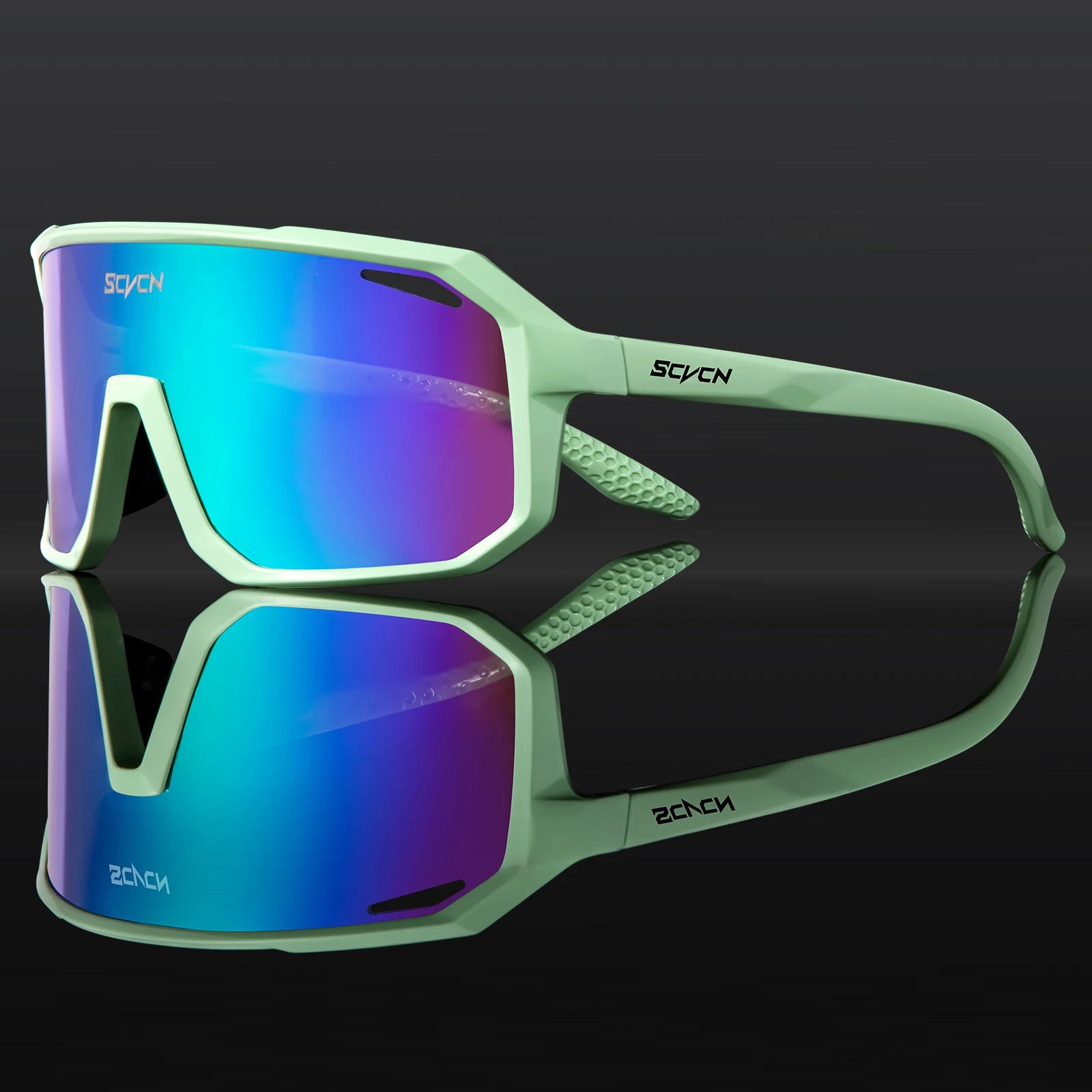 Photochromic Cycling Sunglasses — UV400 Protection, TR-90 Frame, Unisex Sports Eyewear