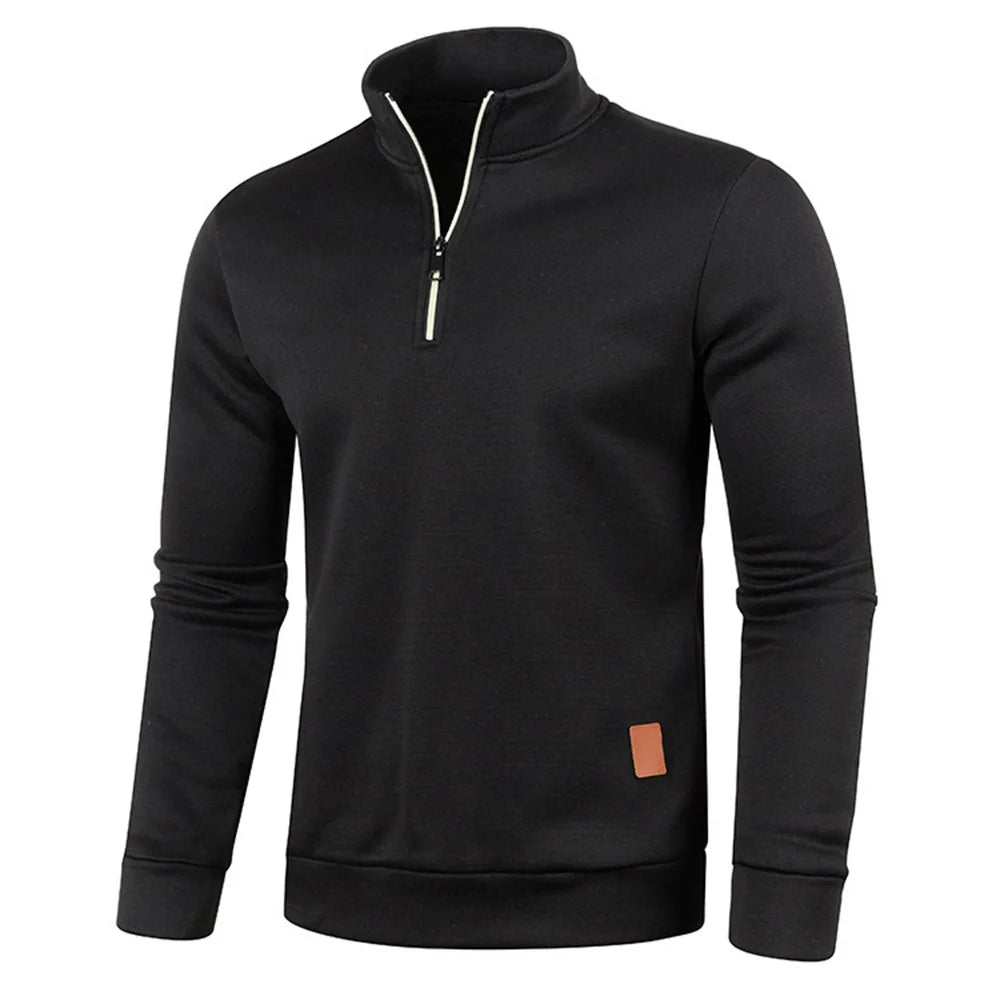 Men's Half-Zip Turtleneck Sweatshirt