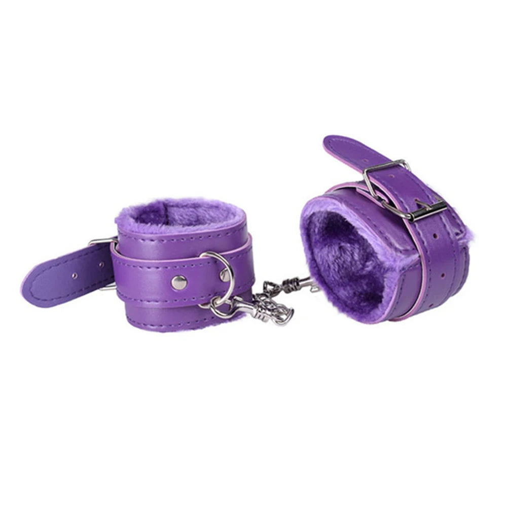 BDSM Bondage Set — Handcuffs & Ankle Cuffs