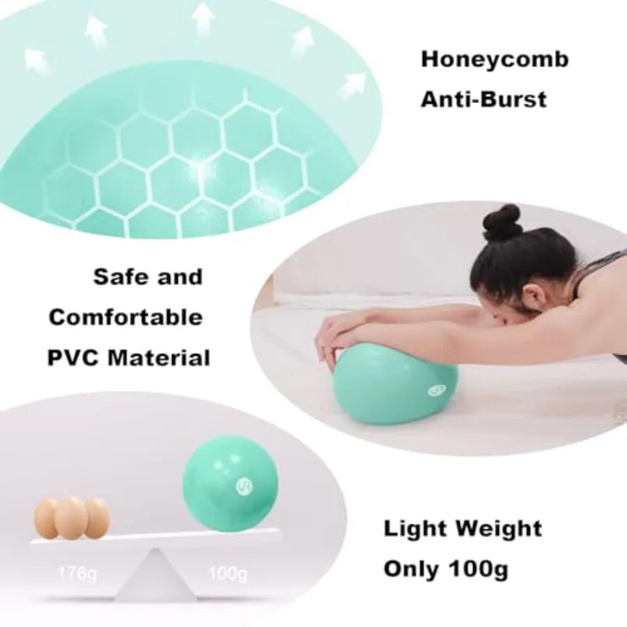 Anti-Burst Exercise Ball – Non-Slip Yoga Ball for Gym, Fitness & Physical Therapy