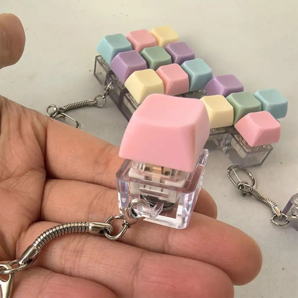Mini Mechanical Keyboard Fidget Toy | Stress Relief Keychain | 1, 4, 5 & 9 Key Styles