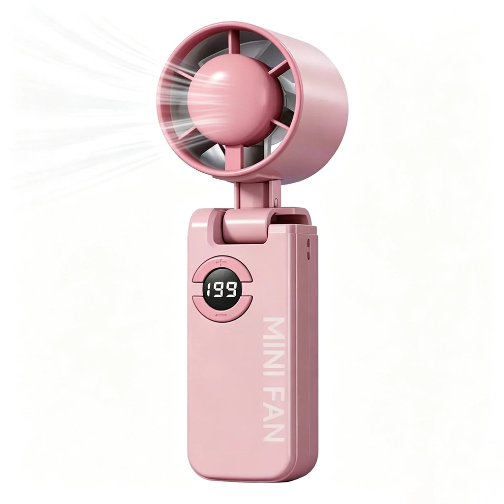 Mini Bladeless Handheld Fan | 120 Wind Speeds | USB Rechargeable Eyelash Fan