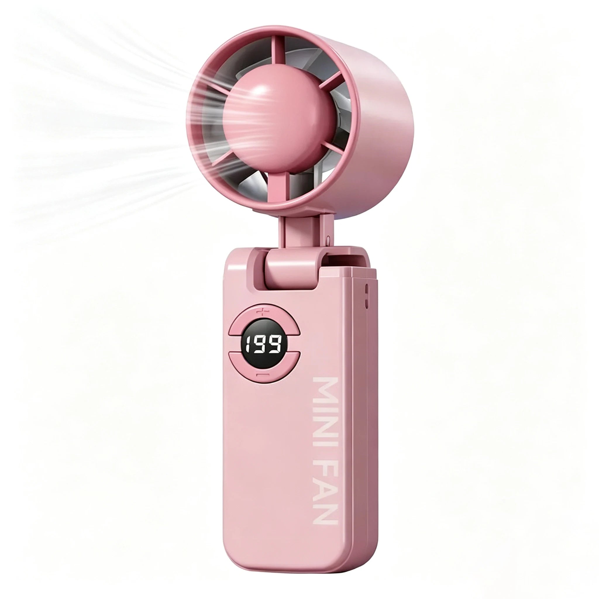 Mini Bladeless Handheld Fan | 120 Wind Speeds | USB Rechargeable Eyelash Fan