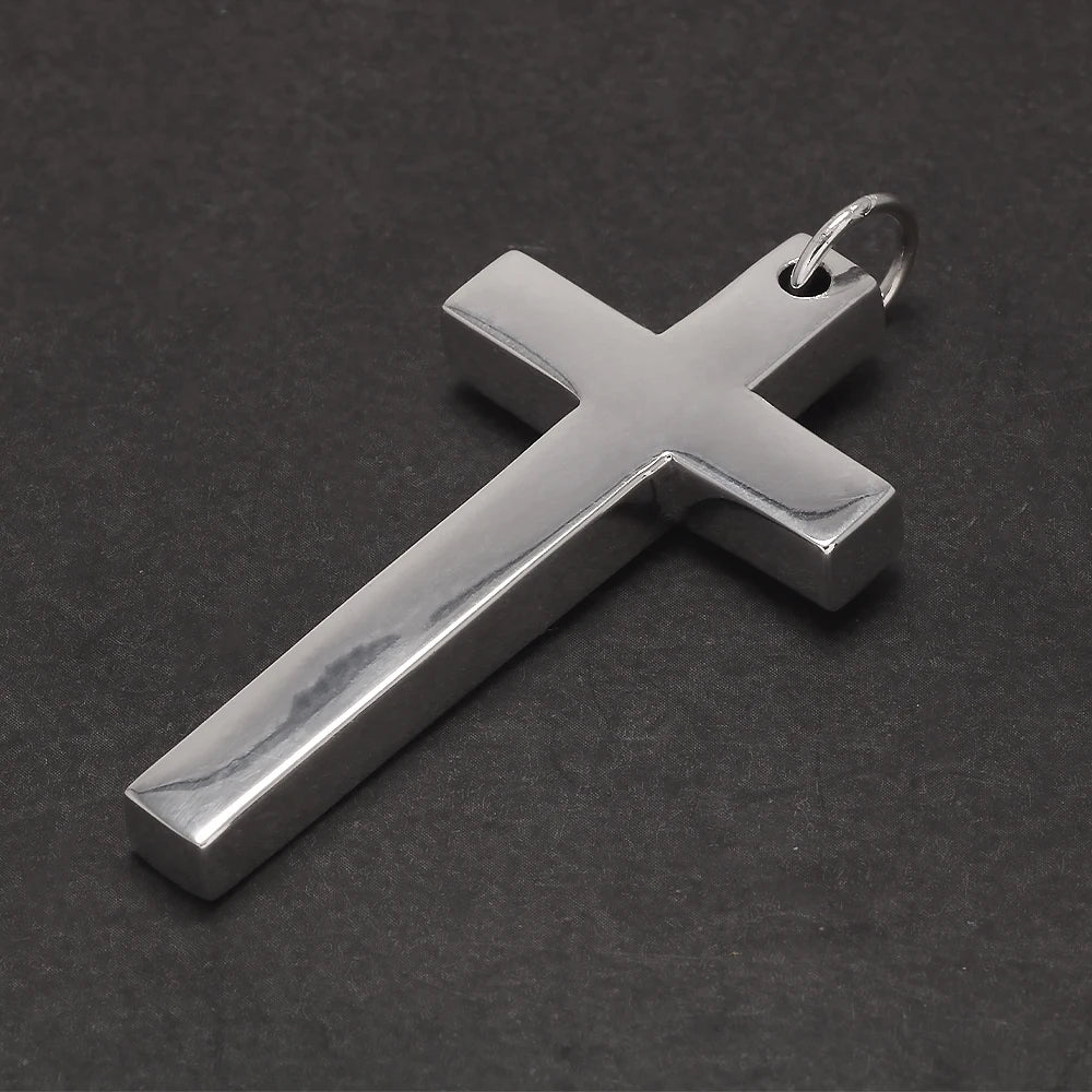 100% Solid S925 Sterling Silver Cross Pendant