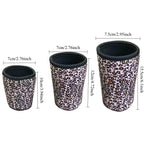 Leopard Print Cup Sleeve Set (3-Pack) – Insulated Neoprene Sleeve for Coffee Cups & Water Bottles