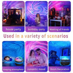 Star Projector – Galaxy, Northern Lights & Ocean Wave Night Light