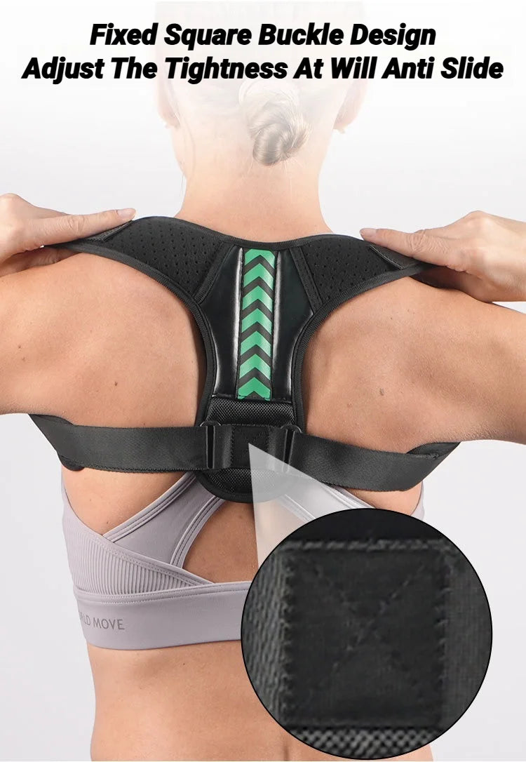 Adjustable Posture Corrector – Breathable Shoulder Support